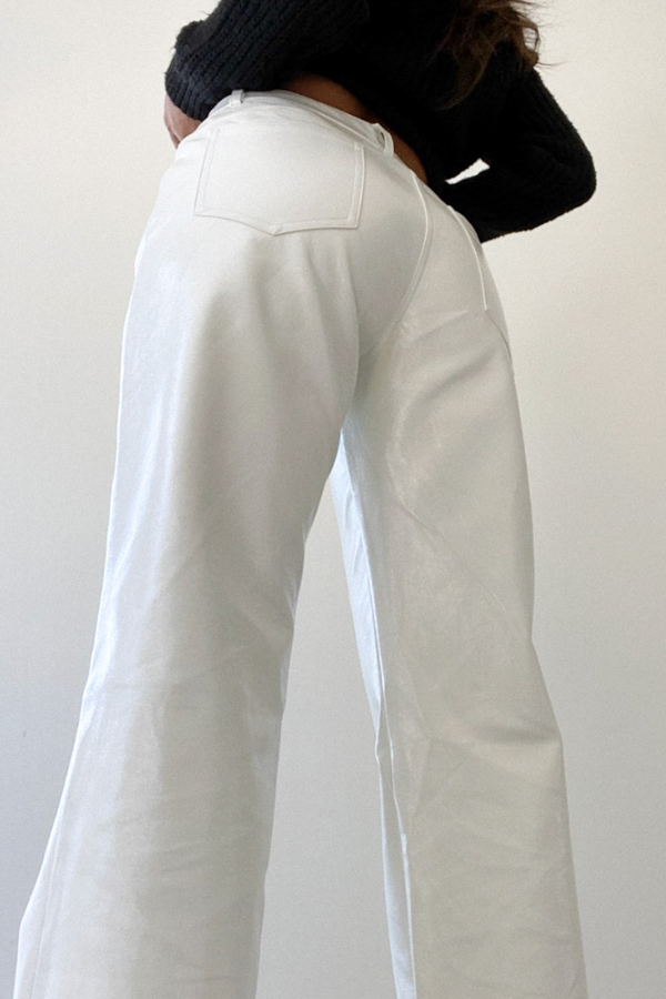 Glossy Leather Pant